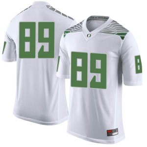 Youth University of Oregon #89 JJ Tucker White Football Limited Official Jersey 159604-472