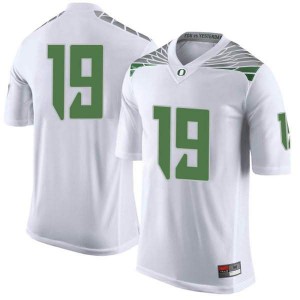 Youth University of Oregon #19 Jamal Hill White Football Limited Stitched Jersey 893686-397