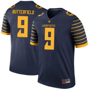 Youth University of Oregon #9 Jay Butterfield Navy Football Legend Embroidery Jersey 271697-683