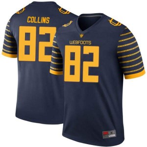 Youth Ducks #82 Justin Collins Navy Football Legend Stitched Jersey 899438-209