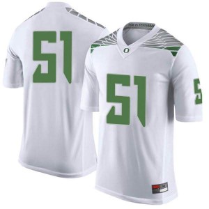 Youth Oregon Ducks #51 Louie Cresto White Football Limited Stitched Jersey 541427-766