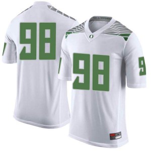 Youth Oregon #98 Maceal Afaese White Football Limited Alumni Jersey 470670-516