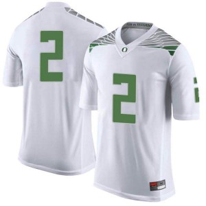 Youth Oregon #2 Mykael Wright White Football Limited Official Jersey 875873-842