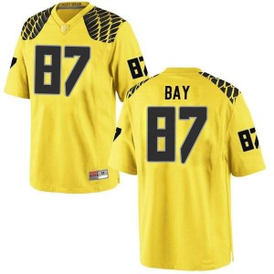 Youth UO #87 Ryan Bay Gold Football Replica Embroidery Jerseys 165985-302