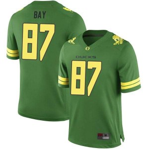 Youth University of Oregon #87 Ryan Bay Green Football Replica College Jerseys 650668-753
