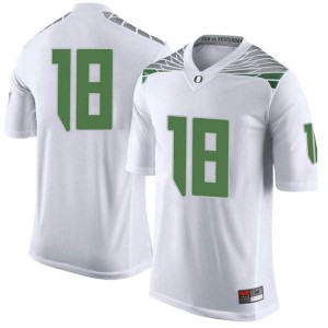 Youth Ducks #18 Spencer Webb White Football Limited Player Jersey 136416-697