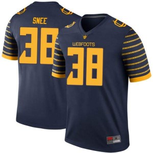 Youth University of Oregon #38 Tom Snee Navy Football Legend Embroidery Jerseys 901188-385