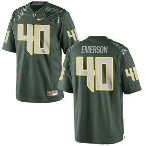 Youth University of Oregon #40 Zach Emerson Green Football Game Embroidery Jersey 169645-365