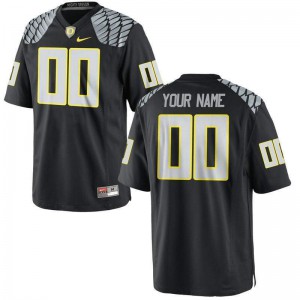 Youth Ducks #00 Customized Black Football Embroidery Jersey 606167-797