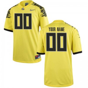 Youth Oregon #00 Customized Yellow Football Embroidery Jersey 201341-313